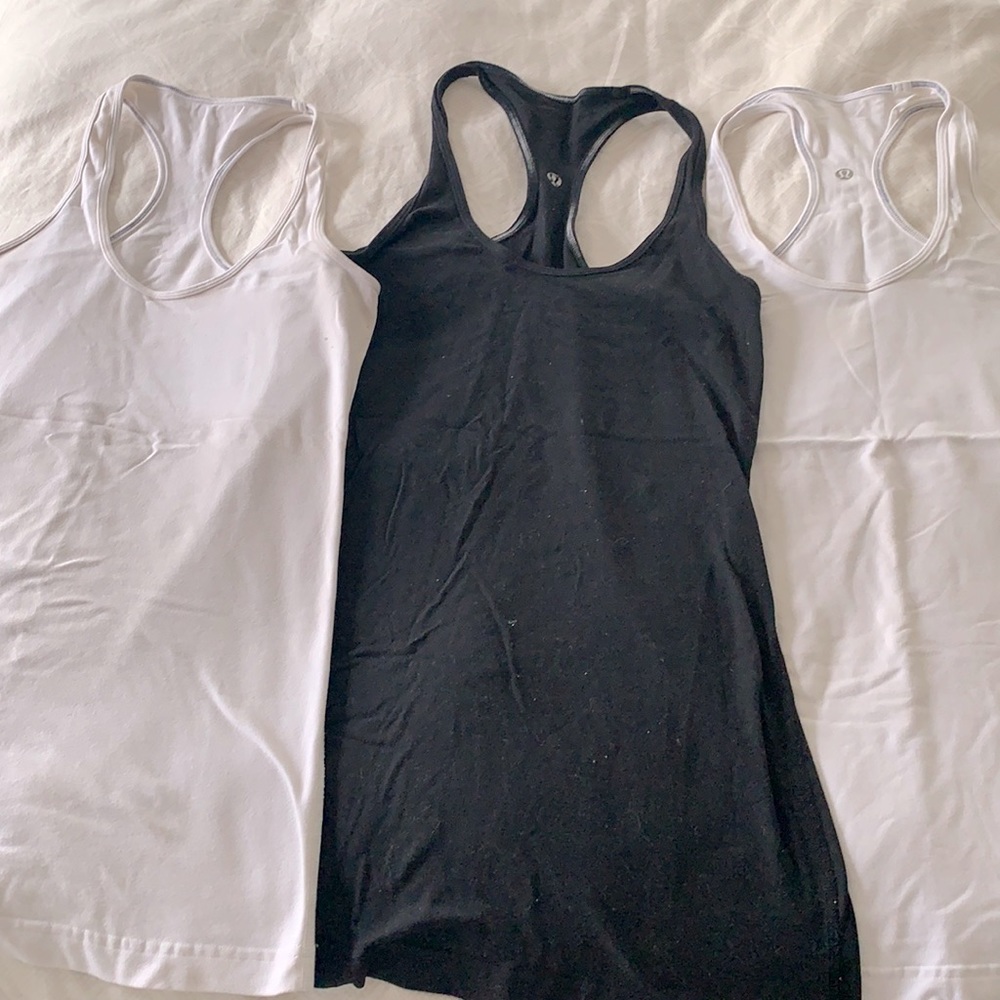 Bundle of three Lulu Coor Racerback tanks
